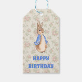  Peter Konijn Beatrix Potter Bloemen Kind Cadeaulabel (Voorkant)