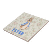 Peter Konijn Beatrix Potter Bloemen Kind Tegeltje (Zijkant)