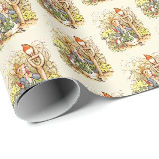 Peter Konijn Beatrix Potter Wortel Kinder Cadeaupapier (Rol Hoek)