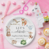 Peter Konijn Dieren Tuin Gereedschap Baby shower Papieren Bordje (Feest)