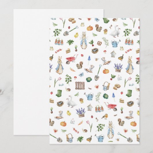 Peter Konijn Feestdagenkaart (Voorkant / Achterkant)