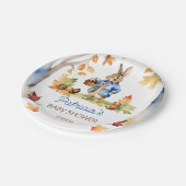 Peter konijn herfst baby shower servies papieren bordje (Gekanteld)