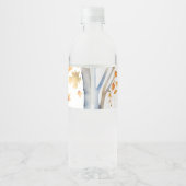 Peter konijn herfst baby shower servies waterfles etiket (Achterkant)