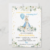 Peter Konijn Jongen Verjaardag Uitnodiging (Voorkant)