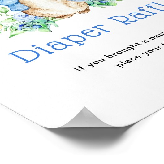 Peter Konijn Luier loterij Poster (Hoek)