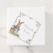 Peter Konijn Meisje Baby shower Bedankt Bedankjes Labels (In situ)