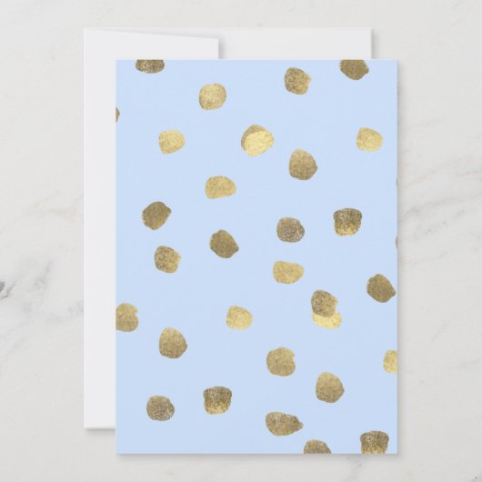 Peter konijn met eikels herfst baby shower kaart (Achterkant)