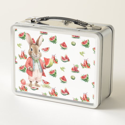 Peter konijn met rijpe watermeloen (Achterkant)