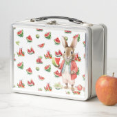 Peter konijn met rijpe watermeloen (In situ)