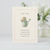 Peter Konijn Roze Ivoor  Baby Boek Informatiekaartje (Staand voorkant)