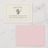 Peter Konijn Roze Ivoor  Baby Boek Informatiekaartje (Voorkant / Achterkant)