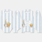 Peter konijn stoffige blauwe strepen baby shower g bedankdoosjes (Ongevouwen)