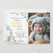 Peter Konijn Verjaardag Foto Uitnodiging (Voorkant)