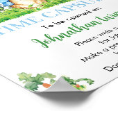 Peter Konijn Verjaardag Tijd Capsule Teken Poster (Hoek)