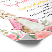 Peter Konijn Verjaardag Tijd Capsule teken Wildflo Poster (Hoek)