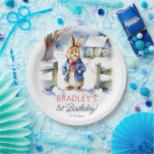 Peter konijn winter verjaardagsfeestje servies papieren bordje (Feest)