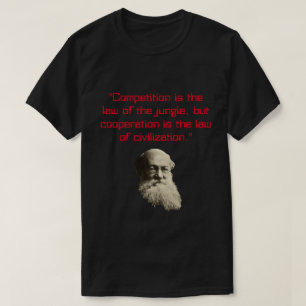 Peter Kropotkin citaat voor wederzijdse hulp T-shirt