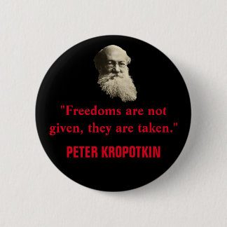 Peter Kropotkin Liberote Ronde Button 5,7 Cm