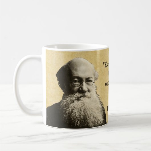 Peter Kropotkin Quote Poor en Wealthy Koffiemok (Links)