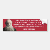 Peter Kropotkin War Quote Bumpersticker (Voorkant)