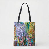 " peter max art style " mardi gras bag tote bag (Voorkant)