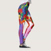 Peter max Geïnspireerde verblanzende schoonheidsLe Leggings (Rechts)