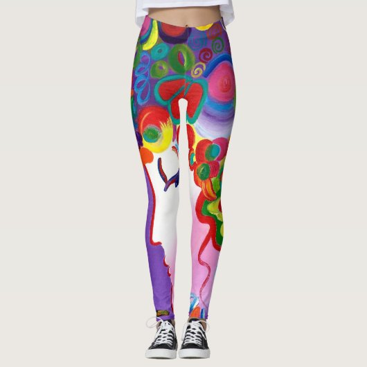 Peter max Geïnspireerde verblanzende schoonheidsLe Leggings (Voorkant)