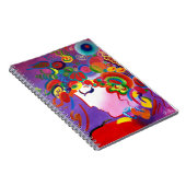 Peter Max inspireerde Blushing Beauty-laptop Notitieboek (Rechterzijde)