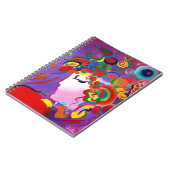 Peter Max inspireerde Blushing Beauty-laptop Notitieboek (Linkerzijde)