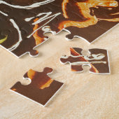 Peter Max kleurrijke waterverf Vase met bloemen Legpuzzel (Zijkant)