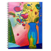 Peter Max Notitieboek geïnspireerde bloemen (Voorkant)