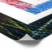 Peter Max oorspronkelijk getekend acrylschilderij Poster (Hoek)