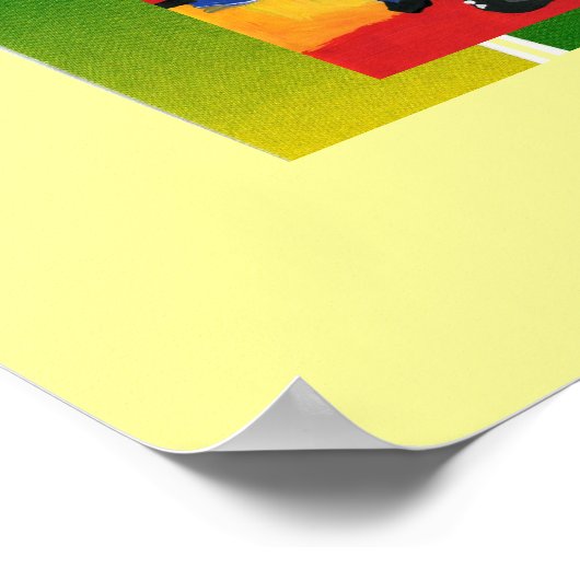 Peter Max oorspronkelijk getekend acrylschilderij Poster (Hoek)