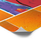 Peter Max oorspronkelijk getekend acrylschilderij Poster (Hoek)