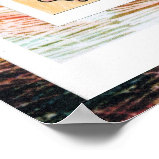 Peter Max oorspronkelijk getekend acrylschilderij Poster (Hoek)