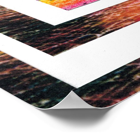 Peter Max oorspronkelijk getekend acrylschilderij Poster (Hoek)