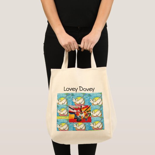 Peter Max oorspronkelijk getekend acrylschilderij Tote Bag (Voorkant (product))