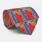 Peter Max Style STATUE VAN VRIJE stropdassen (Opgerold)