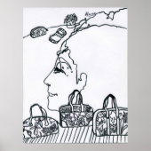 Peter Max tekentekening origineel Poster (Voorkant)