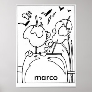 Peter Max tekentekening origineel Poster