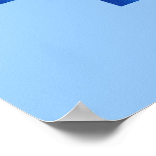 Peter Max vlag met bloemen Poster (Hoek)