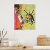  Peter Max: Vrijheidsbeeld Poster (Keuken)