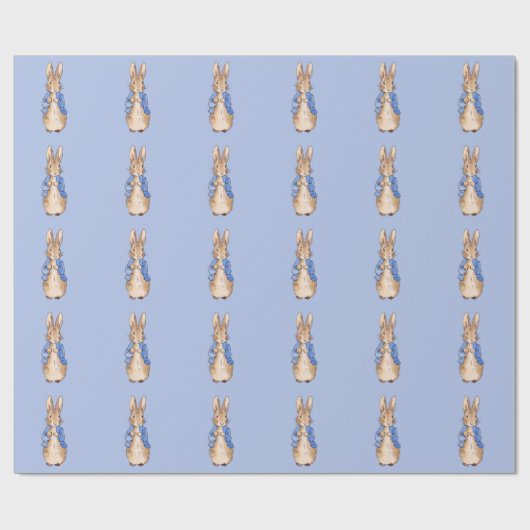 Peter met blauwe achtergrond cadeaupapier (Vlak)