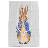 Peter met een grijze achtergrond medium cadeauzakje (Achterkant)