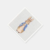 Peter met een grijze achtergrond servet (Hoek)