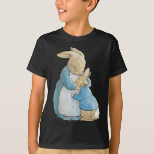 Peter Moeder Konijn Retro Cottagecore Paas Konijn T-shirt