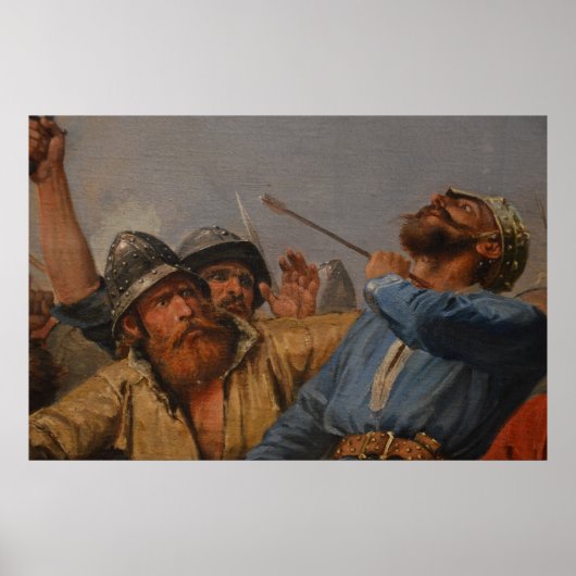 Peter Nicolai Arbo - De strijd tegen de Stamford B Poster (Voorkant)