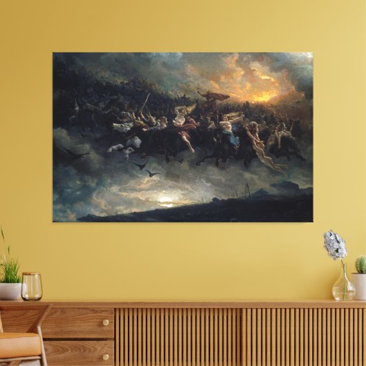 Peter Nicolai - Arbo De wilde jacht van Odin_Q9 Canvas Afdruk (Insitu (Woonkamer))