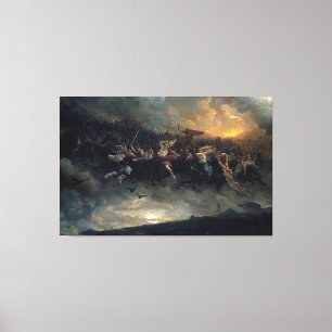 Peter Nicolai - Arbo De wilde jacht van Odin_Q9 Canvas Afdruk
