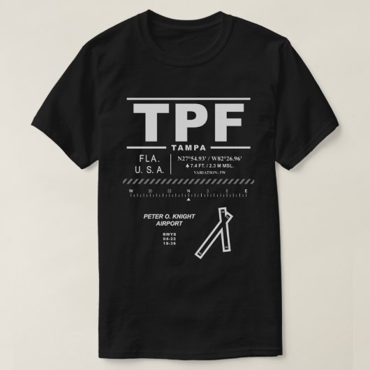 Peter O. Knight Airport TPF T-shirt (Design voorkant)